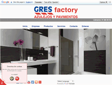 Tablet Screenshot of gresfactory.com